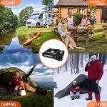 Wind-Blocking Dual Fuel Camp Stove with Case