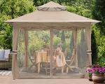 ABCCANOPY 3.6x3.6 Pop-Up Gazebo Tent with Netting