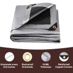 Heavy Duty Waterproof 10x20FT Tarp with Grommets