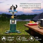 KOMAN Portable Camp Propane Stove for Outdoor Cooking