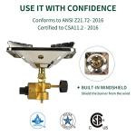 KOMAN Portable Camp Propane Stove for Outdoor Cooking