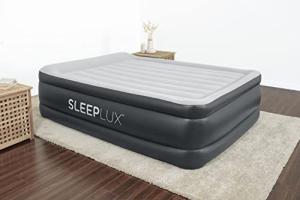 SleepLux Durable Inflatable Mattress with Built-In Pump