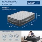 SleepLux Durable Inflatable Mattress with Built-In Pump