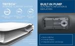 SleepLux Durable Inflatable Mattress with Built-In Pump