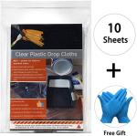 10 Pack Waterproof Drop Cloths for Camping Use