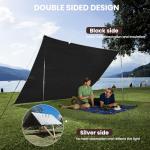 Heavy Duty Waterproof 10x20FT Tarp with Grommets