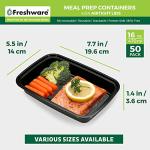 50-Pack BPA-Free Meal Prep Containers with Lids