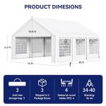 PHI VILLA 20'x16' Heavy Duty Party Tent