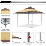 ABCCANOPY Quick-Set 13x13 Canopy Tent - Khaki
