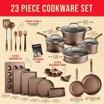 23-Piece Gold Camping Cookware Set with Lids