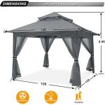 ABCCANOPY 13x13 Pop Up Gazebo with Mosquito Net