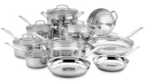 Cuisinart 17-Piece Stainless Steel Cookware Set
