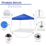 Oneofics 10x10 FT Pop Up Canopy Tent