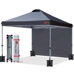 Durable 10x10 Black Pop-Up Canopy Tent