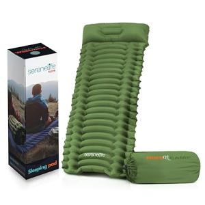 SereneLife Compact Sleeping Pad with Pillow for Camping