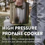GasOne B-5200K Outdoor Propane Stove with Hose