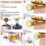 WADEO 3700W Portable Camping Gas Stove with Case