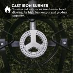 GasOne B-5200K Outdoor Propane Stove with Hose