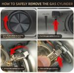 Portable Butane Camp Stove with Windblocker