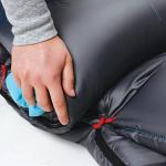 Blue Rectangular Sleeping Bag for Cool Weather 40°F