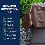 Heavy Duty Waterproof Tarp Cover 8x10