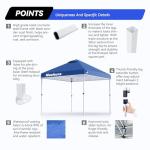 Nazhura 10' x 10' Pop Up Canopy Tent