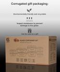 18-Piece Glass Meal Prep Storage Containers Set
