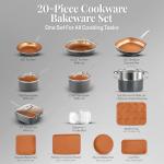 20-Piece Nonstick Pots and Pans Cookware Set