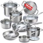 17-Piece Ultra-Clad Pro Stainless Steel Cookware Set