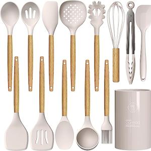 14-Piece Heat-Resistant Silicone Cooking Utensil Set