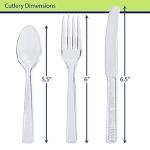 300 Count Clear Camping Cutlery Set