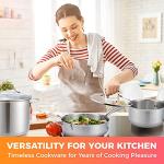 17-Piece Ultra-Clad Pro Stainless Steel Cookware Set
