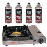 Portable Butane Camping Stove with Fuel Canisters