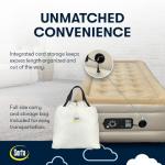 Serta Twin Raised Air Mattress with Built-In Pump