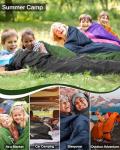 Sportneer 3-Season Waterproof Sleeping Bag for Camping