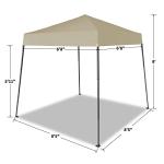 CROWN SHADES 6.5x6.5 Pop Up Canopy Tent