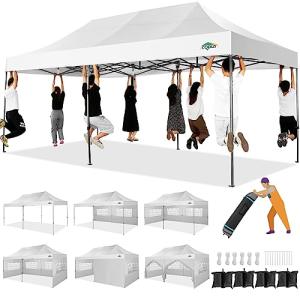 COBIZI 10x20 Heavy Duty Pop Up Canopy Tent