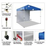 Crown Shades 8x8 Pop Up Canopy Tent (Blue)