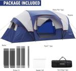 HIKERGARDEN 10-Person Easy Set Up Camping Tent