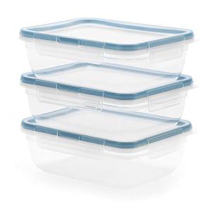 Leakproof Plastic Food Storage Containers - 3-Pack