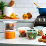 48 Sets 16 oz. Airtight Plastic Food Containers