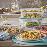Leakproof Plastic Food Storage Containers - 3-Pack