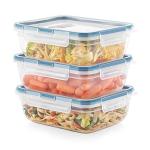 Leakproof Plastic Food Storage Containers - 3-Pack
