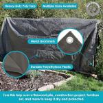 Sunnydaze Heavy-Duty Reversible Tarp, 12 x 16 Feet