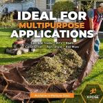 Heavy Duty Waterproof Brown Tarp Cover 6' x 8