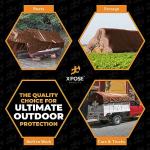 Heavy Duty Waterproof Brown Tarp Cover 6' x 8