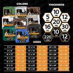 Heavy Duty Waterproof Brown Tarp Cover 6' x 8