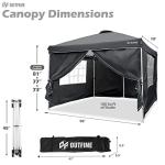 OUTFINE 10'x10' Waterproof Pop Up Canopy Tent