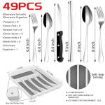 49-Piece Stainless Steel Cutlery Set for 8
