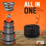 Smokey Camp 10-Piece Cookware Set for Camping